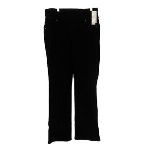 Chicos Jeans/Pants~Bootcut Black Stretch Pull-On~Women's size 2 ~US 12~TALL~NWT